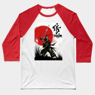 Samurai Warrior Baseball T-Shirt